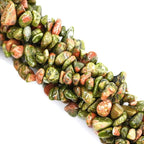 260pcs Natural Unakite Crystal Beads Chips 5mm to 8mm Irregular Gemstone Beads by Ouubuuy