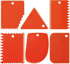 LRONG 6PCS Pottery Tools Plastic Clay Scraper Set Scraping Handle Carved Soft by Unknown