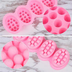 2 Pcs Massage Mold, SJ 4 Cavity Silicone Massage Bar Soap Mold, Food Grade - Image 6