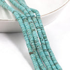 150Pcs 4×2mm Natural Turquoise Spacer Stone Beads - Image 6
