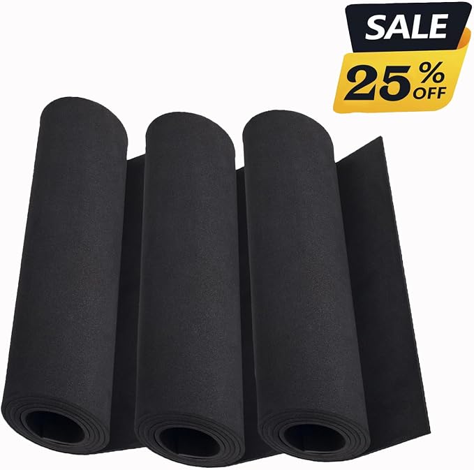 3-Pack Black Eva Foam Sheets roll, 3mm 13.9" x 59" Premium eva Craft Foam - Image 3