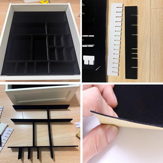 Self Adhesive Sheets Peel and Stick Velvet Flock Soft Velvet Drawer Liner DIY - Image 5