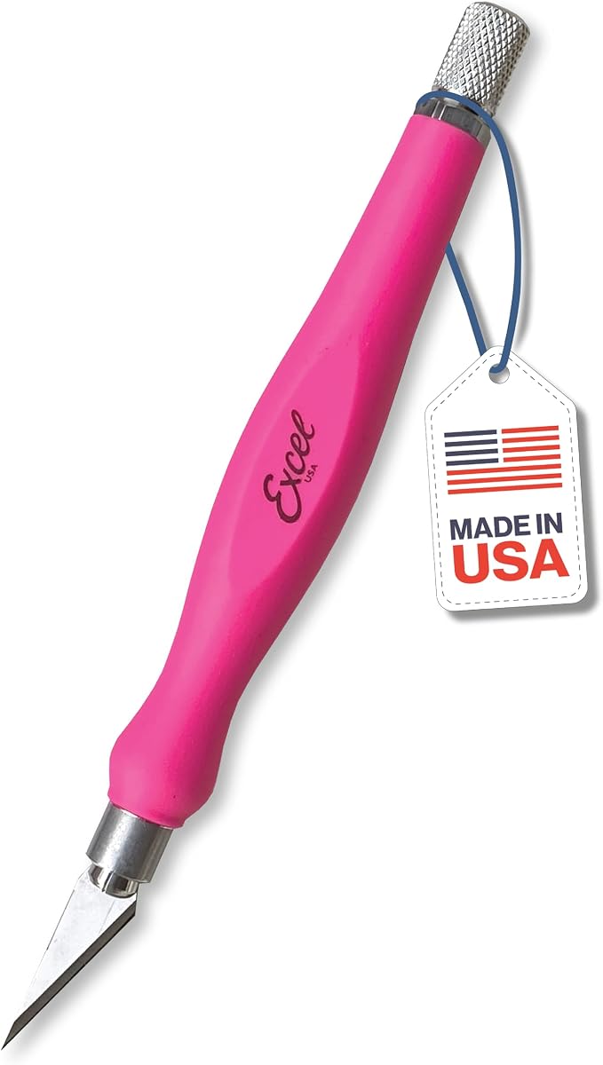 Excel Blades Fit Grip Craft Knife, #11 Blade, Rubber Grip, USA Made by ExcelBlades