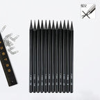 EVNEED Woodless Pencil Set, Color Black-Set of 12 - Image 6