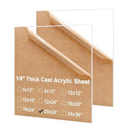 KINLINK 20x24 Plexiglass Sheets 1/8 inch Thick, 3mm Clear Cast Acrylic Sheet by KINLINK