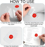 Dried Flower Bookmark Making, Handmade Clear Plastic Floral Book Marks - Image 6