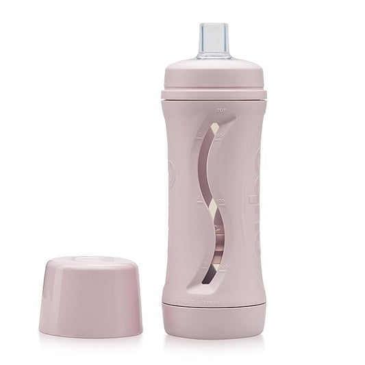 Subo Baby Food Bottle | No Mess Baby Toddler Self Feeder | Squeeze Free Design for Purees, Smoothies, Yogurt, Oatmeal, or Thickened Liquids | Reusable Silicone Washable Cup (Musk)