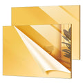 Gold Acrylic Sheets Plastic Wall Mirrors, ALCCIFI 11.8" x 15.7" x 1/8" by AcrylicSheets