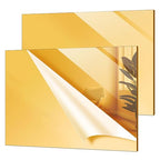 Gold Acrylic Sheets Plastic Wall Mirrors, ALCCIFI 11.8" x 15.7" x 1/8" by AcrylicSheets