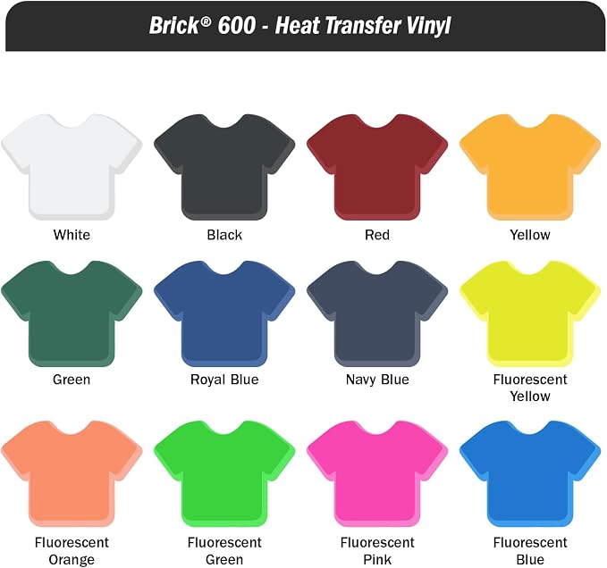 Siser Brick 600 Heat Transfer Vinyl, 11.8" x 3FT Roll - Image 3