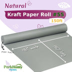 PerkHomy Light Grey Kraft Paper Roll 48" x 1 - Image 2
