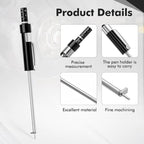 Brake Pad Measuring Tool, Stainless Steel Brake Thickness Gauge | No Wheel - Image 3