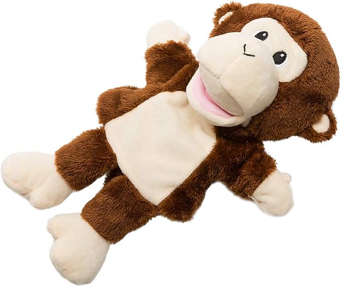 HollyHOME Hand Puppets Monkey Animal Puppets Zoo Plush Animal Toys 13 Inches - Image 5