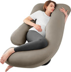 Sasttie Pregnancy Pillows for Sleeping, U Shaped Cooling Full Body Pillow by SASTTIE