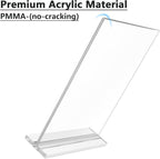 MaxGear Acrylic Sign Holder 8.5" x 11" Double Sided Acrylic Stand, 3 Pack | - Image 3
