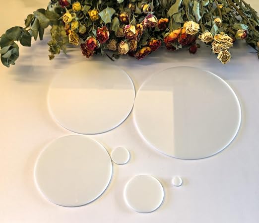 Set of 20 White Acrylic Discs, 1/8" Thick Round White Circle Blanks 1" Diameter - Image 7