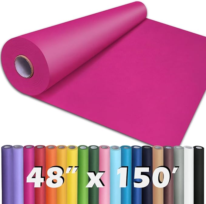 PerkHomy Rose Red Kraft Paper Roll 48" x 1 by PerkHomy
