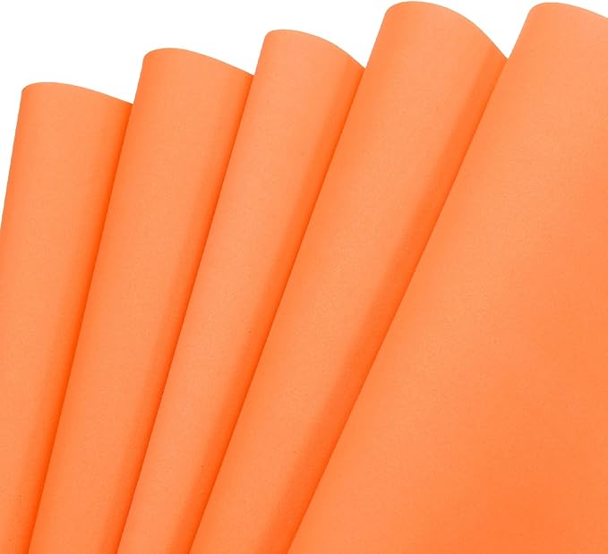 MECCANIXITY EVA Foam Sheets Orange 35.4 Inch x 19.7 Inch 2mm Thick Crafts Foam by MECCANIXITY