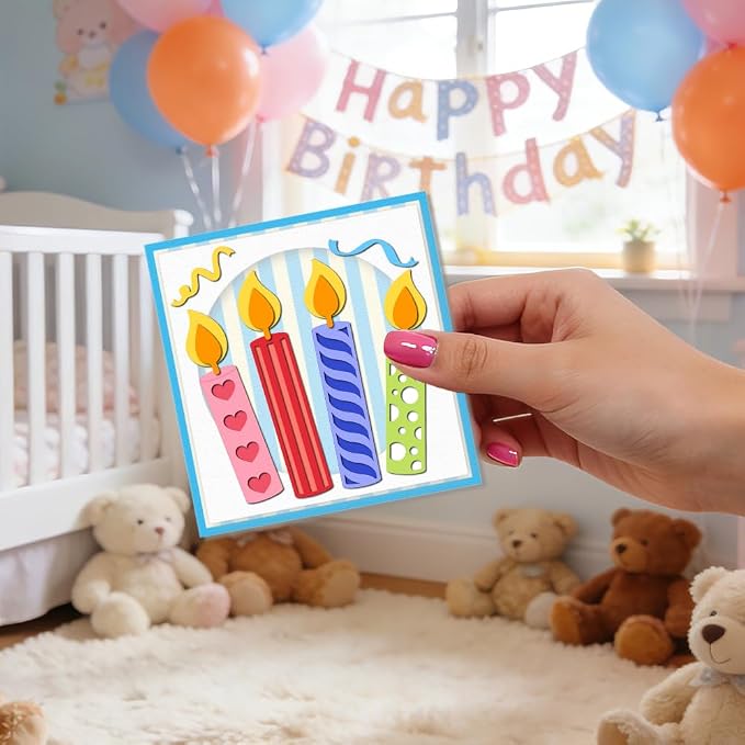 Cute Birthday Candles Metal Cutting Dies DIY Paper Craft Die Cuts Carbon Steel - Image 5