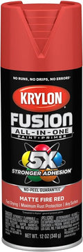 Krylon Fusion All-In-One 12 Oz. Matte Spray Paint, Fire Red by Krylon%C2%AE