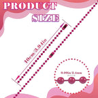 300Pcs Stainless Steel Ball Chain Set, 2.4mm Bead Chains 10 Colors 3.9 Inch - Image 2