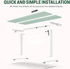 Veken 55 Inch Large Electric Standing Desk, Gaming Table, Suit students - Image 4