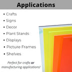 BuyPlastic L-089 Blue Transparent Fluorescent Colored Acrylic Plexiglass Sheet - Image 4
