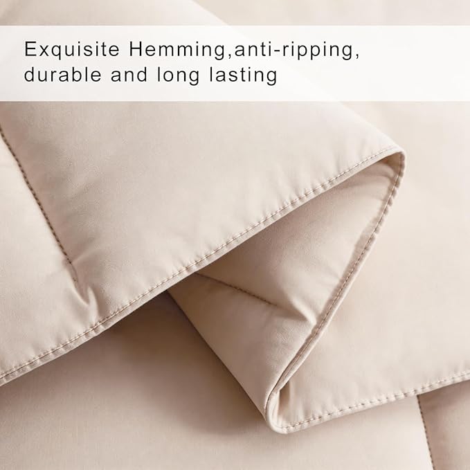 COHOME Premium Full Size Comforter, All-Season Quilted Down Alternative Duvet - Image 4