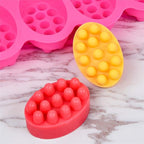 2 Pcs Massage Mold, SJ 4 Cavity Silicone Massage Bar Soap Mold, Food Grade - Image 5