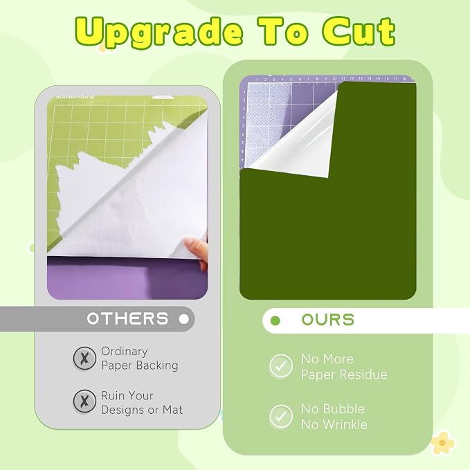 Tintnut Leaf Green Permanent Vinyl 8 Sheets 12''x10'' Adhesive Vinyl | Solid - Image 4