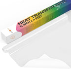 HTVRONT Heat Transfer Vinyl Roll -12" x 4FT White HTV Vinyl by HTVRONT