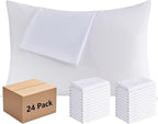 White Pillowcases King Size 24 Pack by Culve