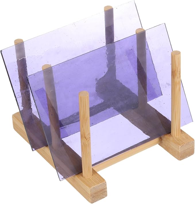 PATIKIL 4 x 6 Inch Transparent Stained Glass Sheets, 2 Sheets Mosaic Glass by PATIKIL