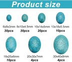 arricraft About 108 Pcs Synthetic Turquoise Cabochons, 7 Sizes Dyed Flat Back - Image 2