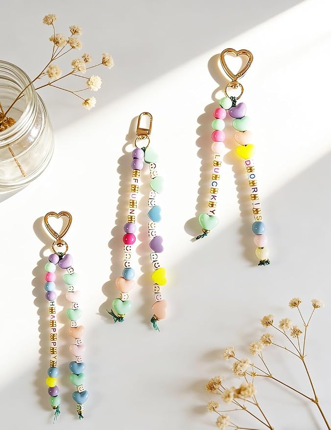 358/450 Pcs Acrylic Beads Jewelry Making Kit - Image 2