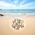 20 Pcs Natural Driftwood Pieces Branch Slices Craft Sticks Beach Decor - Image 2