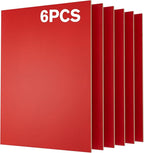 6 Pack Pre-Painted Colored Plywood Sheets, 11.7" x 8.27" x 1/8 Thin Basswood by Creatorally