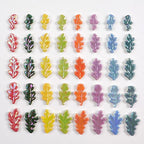 Iridescent Leaf Ceramic Mosaic Tiles by AONUOAO