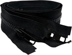 ANPURZII 2PCS #5 5 Inch Black Separating Jacket Zippers - Image 2