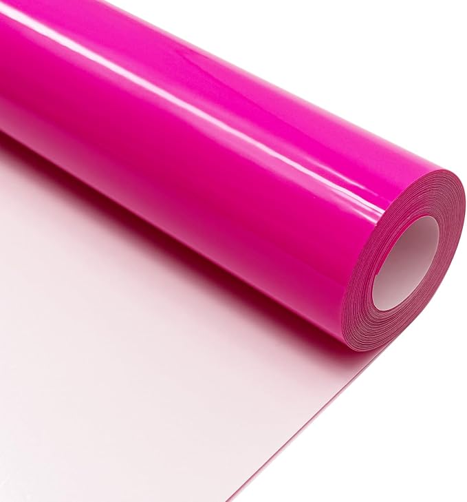 Neon Pink Heat Transfer Vinyl HTV Roll Matte PU 12" x 15 ft. | Easy to Cut by MerryMade
