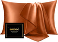 INFIIXSO Mulberry Silk Pillow Cases King Size Set of 2, Silk Pillowcase by INFIIXSO