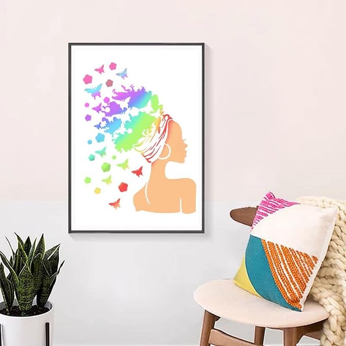 TIAMECH 6 Pcs A4 Reusable Girls Stencils - Image 3