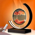 Moving Sand Art Lamp, 360 Degree Rotating Sands of Time Lamp by LLPCKPB