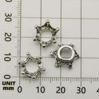 iloveDIYbeads 60pcs Mixed Antique Silver Bronze Gold 3D King Crown Loose Spacer - Image 6