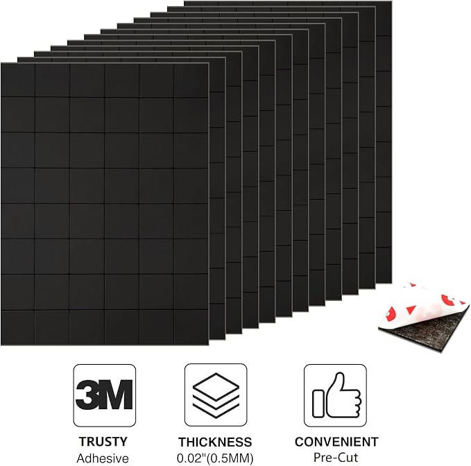 Pre-Cut Magnet Tape Strip, Thin Magnetic Squares - Image 7