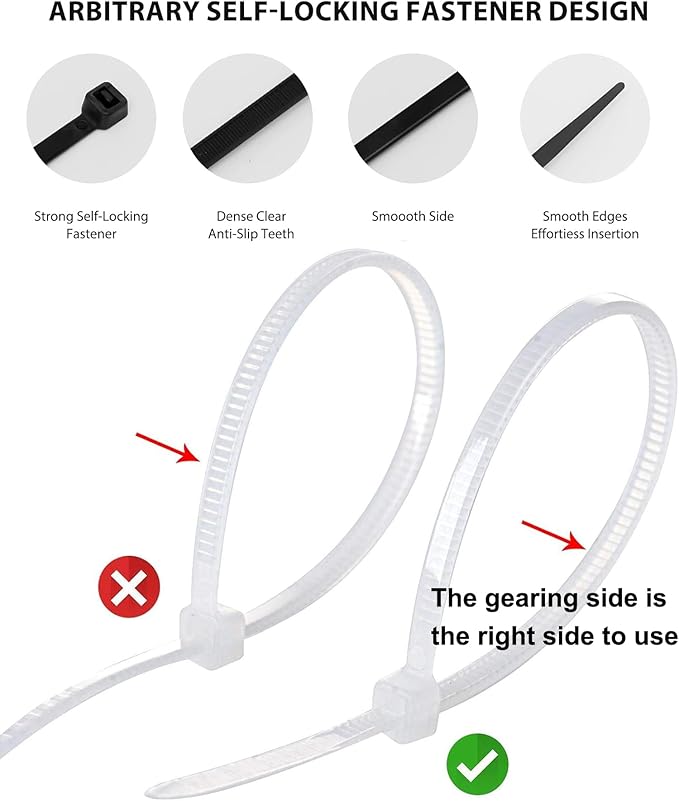Zip Ties 12 inch Heavy Duty Zip Ties - Image 4