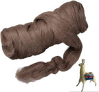 Llama Wool roving, 1 lb. Best for Needle Felting, handcrafts and Spinning. by Kondoosnaturalfibers