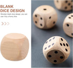 Milisten 20pcs Blank Wooden Dice, Wooden Cubes - Image 3
