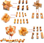 Guaishou Brain Teasers with The Puzzles 21Pcs Unlock Interlock Game IQ Test Toy - Image 2