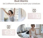 uscce Wooden Digital Alarm Clocks - Image 5